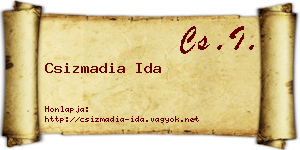 Csizmadia Ida névjegykártya